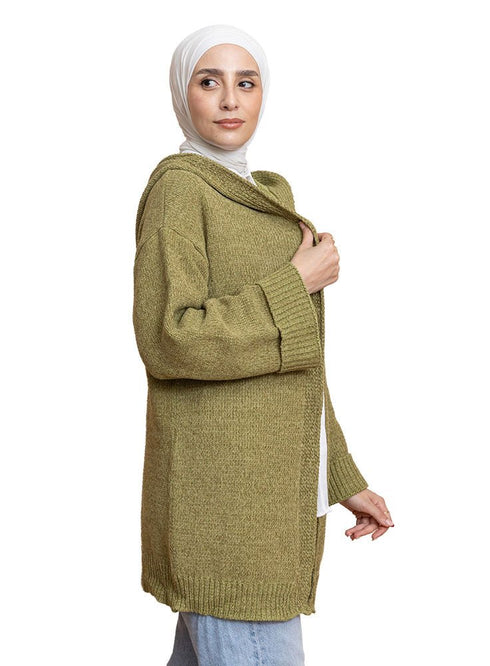 Mint Green Velvet Cardigan - Khotwh